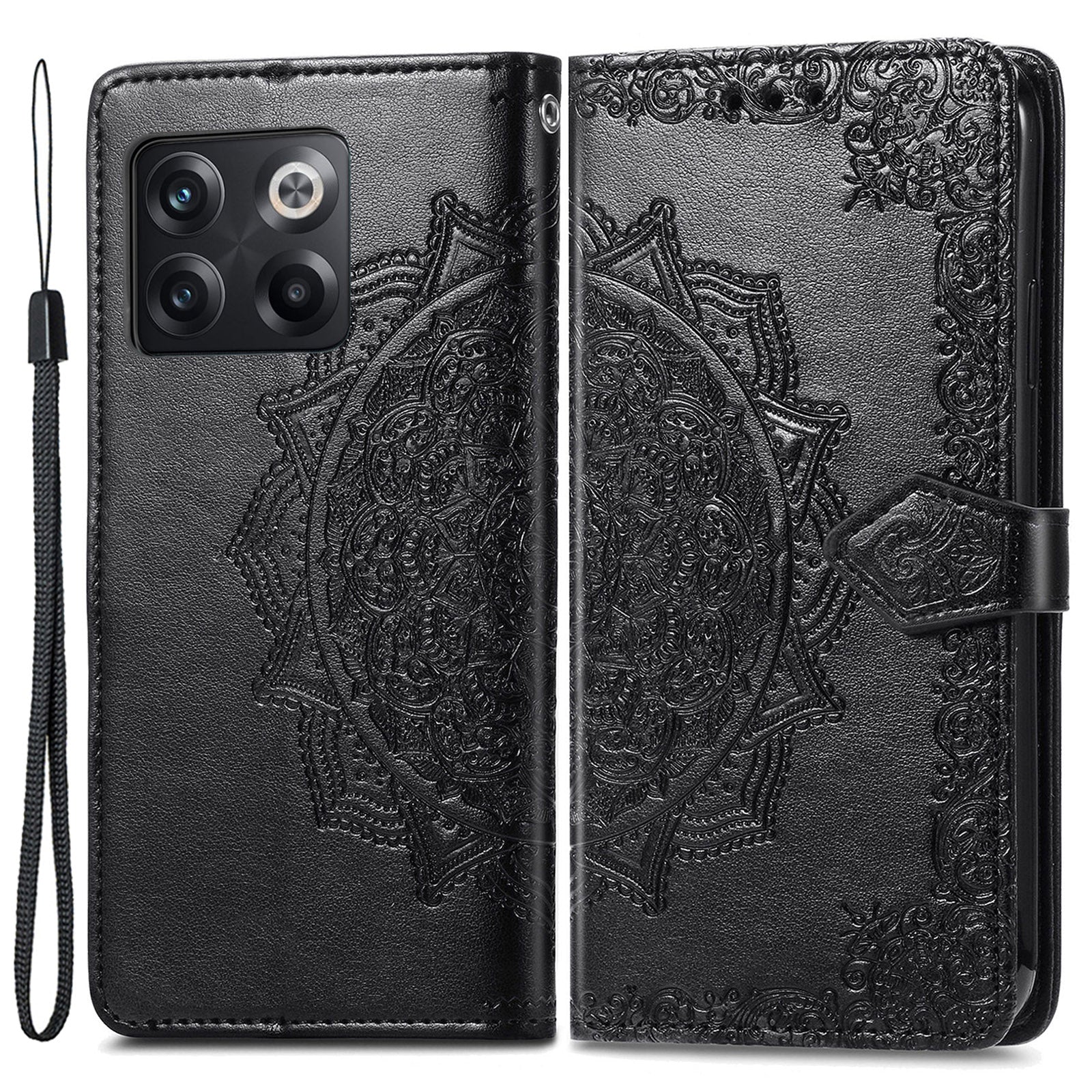 Magnetic Closure Wallet Stand Cover for OnePlus 10T 5G Ace Pro 5G Embossed Mandala Pattern PU Leather Flip Phone Case Magnetic Closure Wallet Stand Cover for OnePlus 10T 5G Ace Pro 5G Embossed Mandala Pattern PU Leather Flip Phone Case